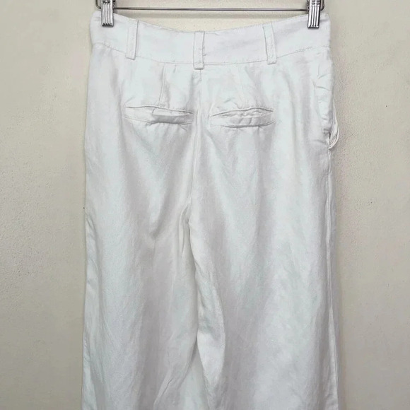 Banana  Republic Womens Petite 6 Wide Leg Linen Cropped Pant - Picture 11 of 13